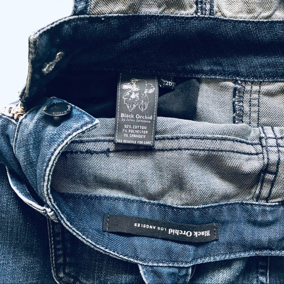 Ⓜ️Ⓜ️SOLD Ⓜ️Ⓜ️ Denim Overalls by Black Orchard - Picture 5 of 7